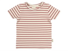 Petit Piao t-shirt with withered rose stripes  